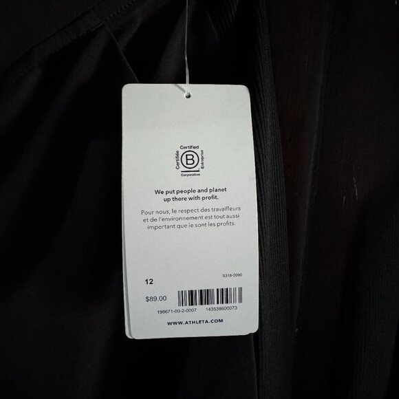 NWT - Athleta Brooklyn Ankle Pants - Black - Women's size 12 - Picture 3 of 5